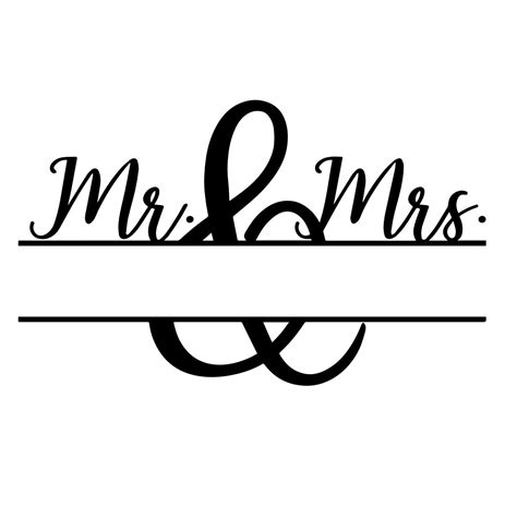 Mr And Mrs Wedding Svg Etsy Cricut Monogram Font Cricut Fonts