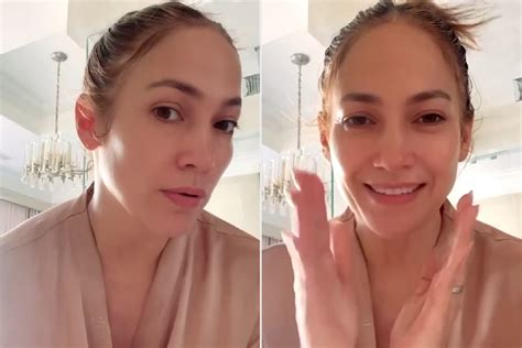 Jennifer Lopez Shows Off Her Natural Beauty In Makeup Free Video