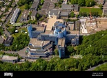 Aerial view, University of Siegen, Siegen, Siegen-Wittgenstein Stock ...