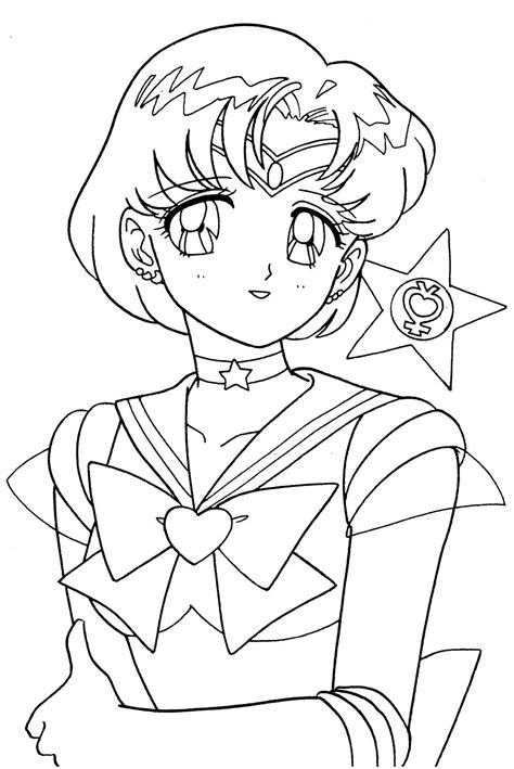 Sailor Mercury Coloring Book Xeelha Cosas Lindas Para Dibujar