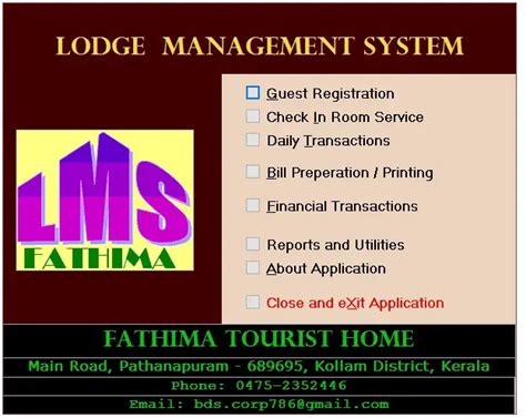 Hotel Lodge Hostel Management Systems In Access Sourcecodester