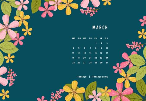 Inspiring March Wallpaper Ideas For A Vibrant Spring Floral Calendar