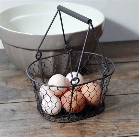 Buy Vintage Metal Egg Basket In Stock