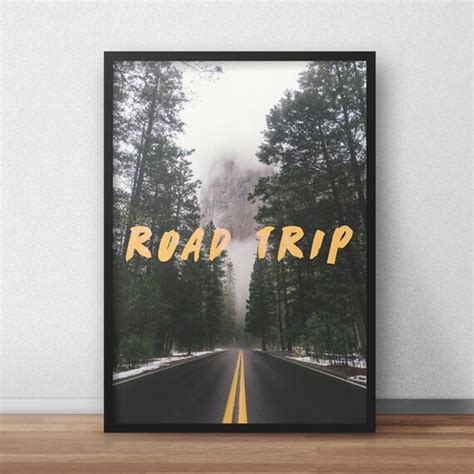 Road Trip Original Art Print Poster Wall Art High Quality