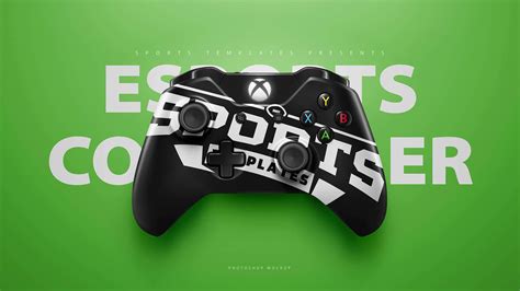 Esports Xbox One Controllers Mockup Templates Sports Templates
