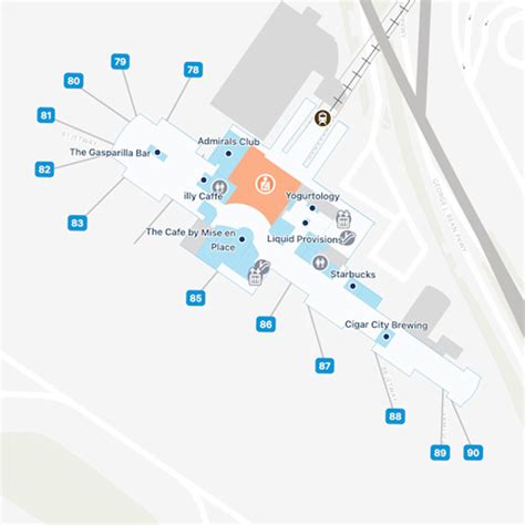 Tampa Airport Map Tpa Terminal Guide