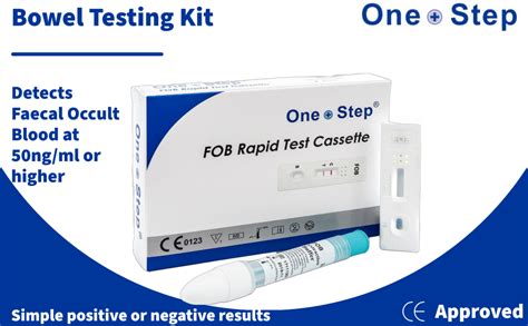 One Step Bowel Test 2 Test Pack Colon Faecal Screening Test Kit