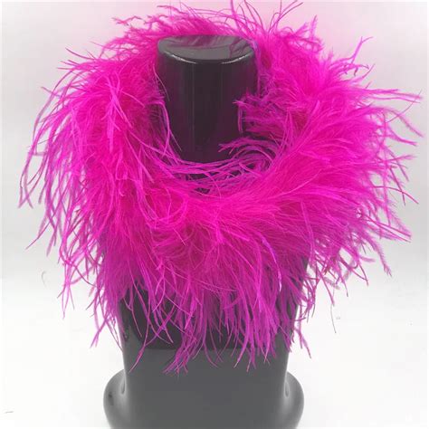 2m Natural Ostrich Feather Fluffy Feather Boa Dyed Marabou Feather Boa Ostrich Feather Boa For