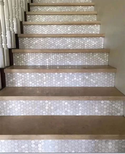 Tiled Staircase Designs For Inspiring Entryways Tile Club Hexagon