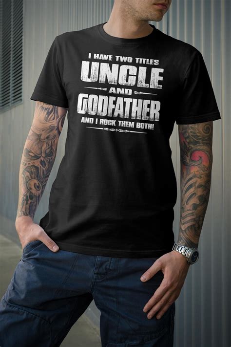 Uncle Shirt Godfather Ts Uncle Godfather Uncle T Shirts Etsy