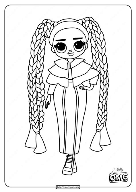 Ink done by hinoraito color done by hinoraito. Printable OMG Fashion Doll Dazzle Coloring Page