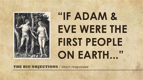 If Adam And Eve Were The First People On Earth On Vimeo