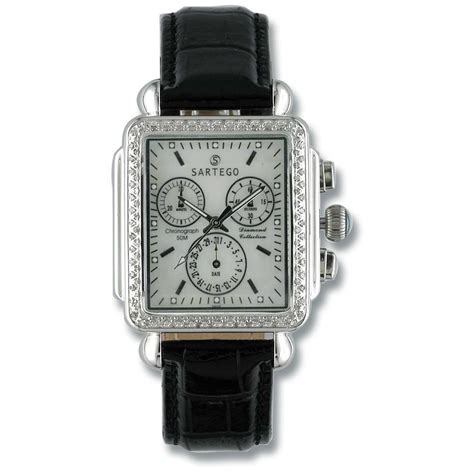 Buy watches for women at macy's and get free shipping! Women's Square Sartego® 108 Diamond Watch, White Dial ...