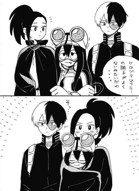 Todomomo As The Parents And Tsuyu As Their Child My Hero Hero My