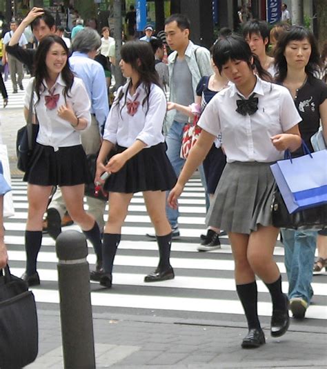 Japanese Schoolgirls Laoocean Flickr