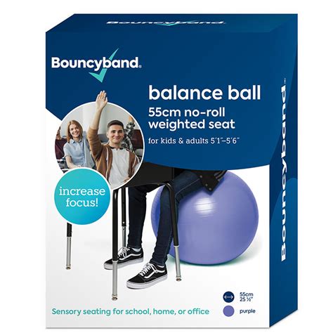 Balance Ball 55cm Purple Bouncy Bands