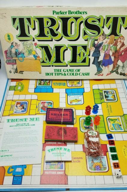 Vintage Trust Me Board Game 100 Complete Parker Brothers 1981 Ebay