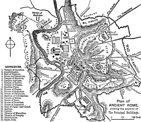 Ancient City Rome Plan Map Mapsof Net