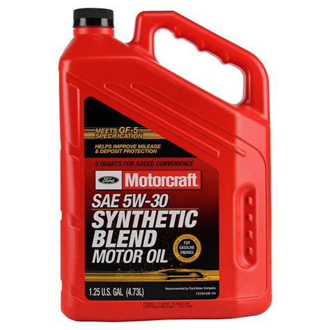Motorcraft 5w 30 Synthetic Blend Motor Oil Order And Buy