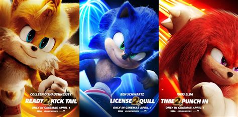 Sonic The Hedgehog 2 Character Posters Spotlight Soni