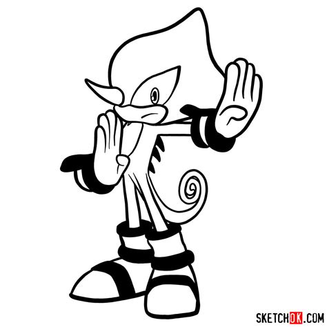Sonic Espio Coloring Pages
