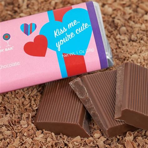kiss me you re cute valentine s day milk chocolate bar 1oz dylan s candy bar chocolate
