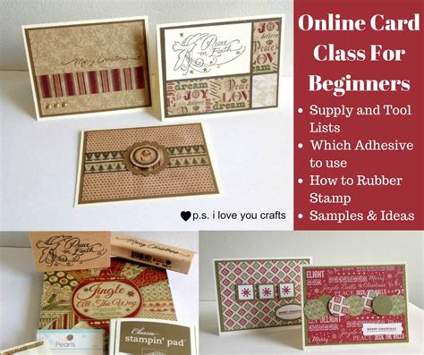 After you decide on all of your. Online Card Class for Beginners - P.S. I Love You Crafts