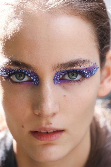 Christian Dior Spring 2013 Runway Pictures Rhinestone Makeup Swag