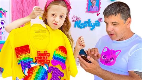 Nastya Y Su Amiga Aprenden A Compartir Entre Ellos Desaf O Pop It
