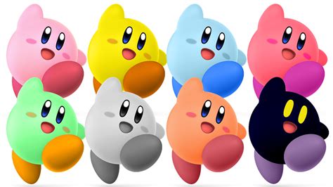 Ive Colored Kirby In All Of Its Alternate Ultimate Costumes What