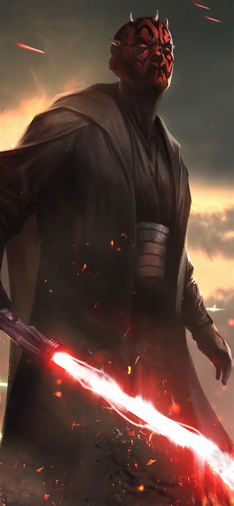 Darth Maul Star Wars Fanartwork Iphone 11 Wallpapers Free Download