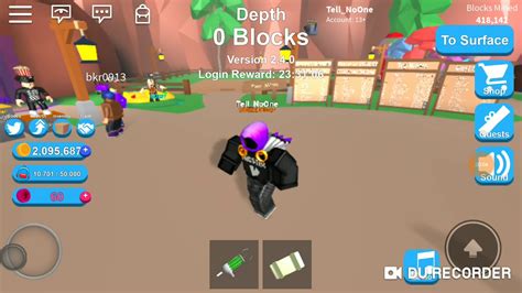 I Became Nicsterv In Roblox Mining Simulator Youtube