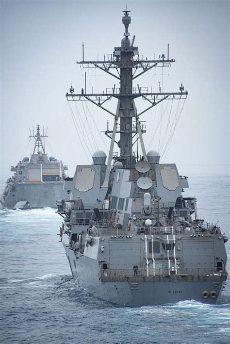 The Arleigh Burke Class Guided Missile Destroyer Uss Kidd Ddg 100