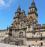 Fachada de la Catedral de Santiago desde la Plaza del Obradoiro ...