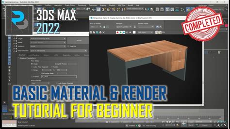 3ds Max 2022 Basic Material And Render Tutorial For Beginner Complete