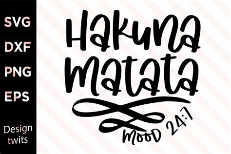 Hakuna Matata SVG Graphic by designtwits · Creative Fabrica