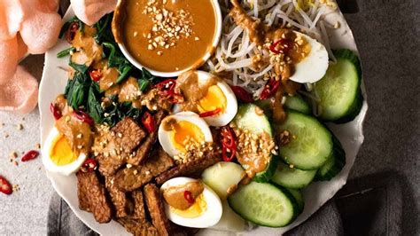 Gado Gado Indonesian Salad With Peanut Sauce Youtube