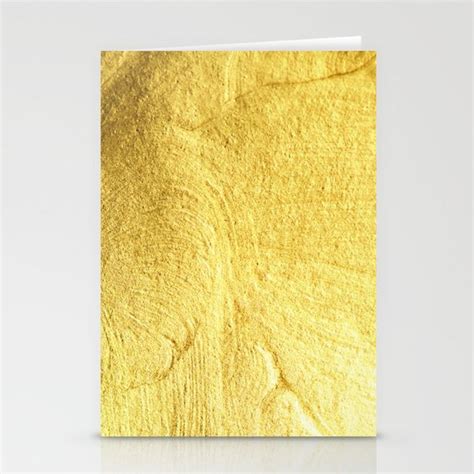 Buy Liquid Gold Stationery Cards By Newburydesigns Worldwide Shipping