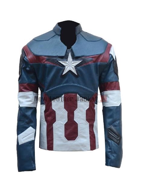 captain america avengers age of ultron leather jacket costume