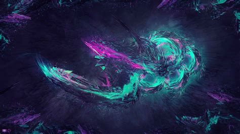 Online Crop Purple And Blue Abstract Painting Abstract Digital Art HD Wallpaper Wallpaper