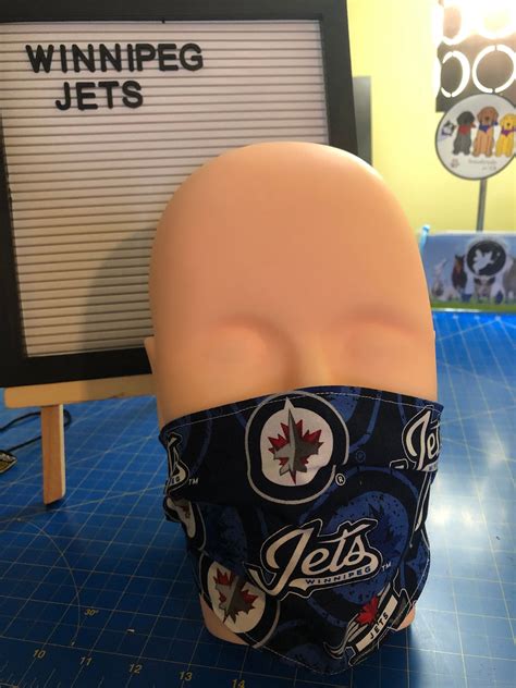 Winnipeg Jets Face Mask Winnipeg Jets NHL Face Masks Jets Etsy