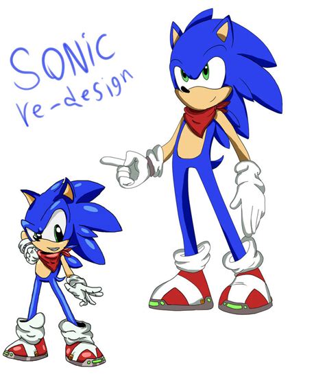 Sonic Redesign By Jacobmester On Deviantart