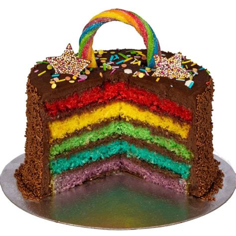 Chocolate Rainbow Layer Cake Funky Hampers