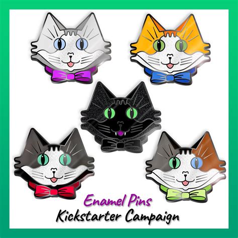 Enamel Kitten Pins Ends Soon Share With Cat People Kickstarter