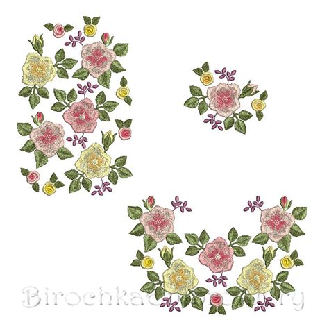 Provance Roses Machine Embroidery Design Birochka Embroidery