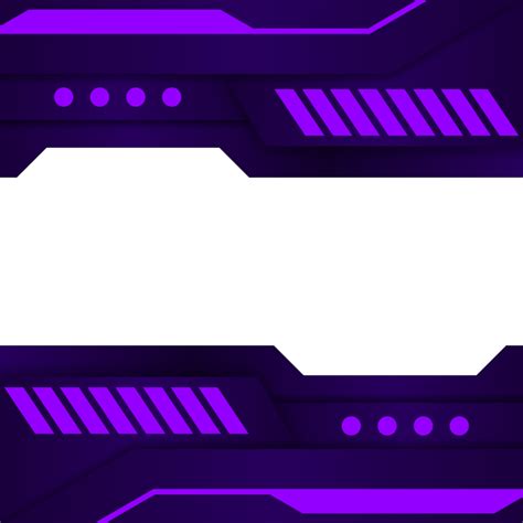 Transparent Futuristic Gaming Purple Border Background 28294856 Png