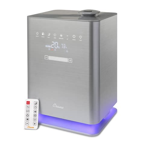 buy crane warm and cool mist top fill humidifier with remote 1 2 gallon 500 sq ft coverage uv