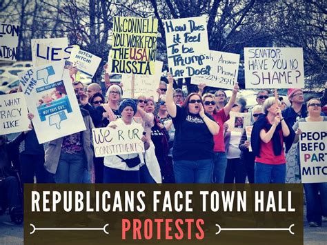 Ppt Republicans Face Town Hall Protests Powerpoint Presentation Free