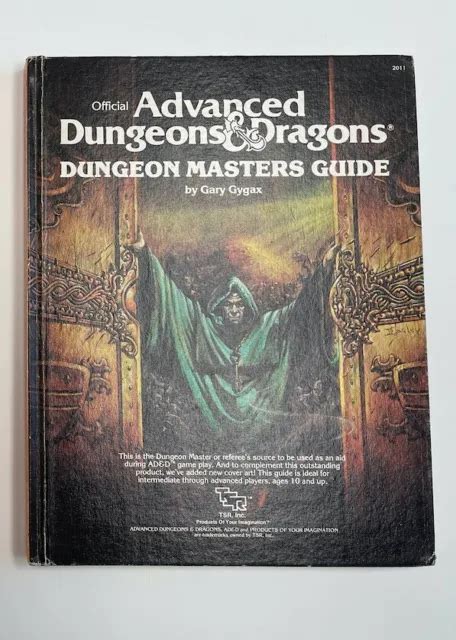 Advanced Dungeons And Dragons Dungeon Masters Guide No 2011 Gygax Gary