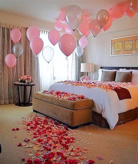 Appeal to his sense of sight by focusing on the hotel room's decor. Pink & lovey stuff image by alovesherdoggie | Valentines ...